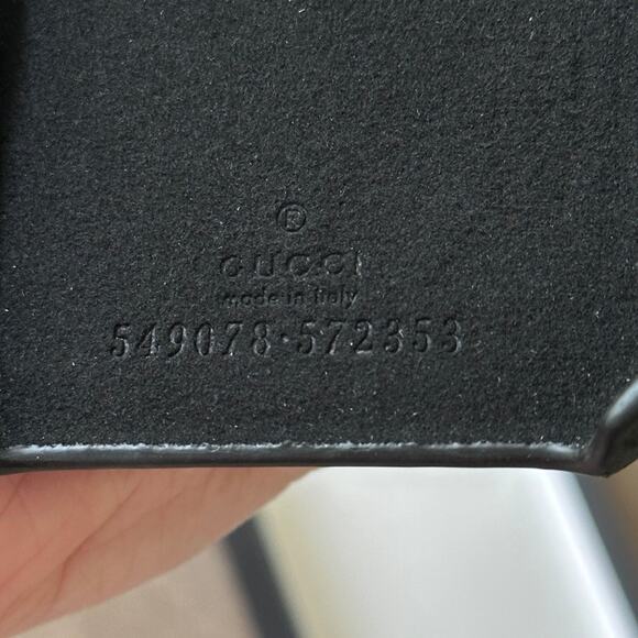 GUCCI Printed Logo Leather iPhone 8 Plus Case Black w/ Gift Box 549078-572353 - Picture 9 of 9